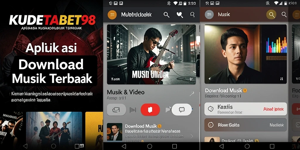 Antarmuka KUDETABET98 yang sederhana dan fungsional untuk Download Musik.
